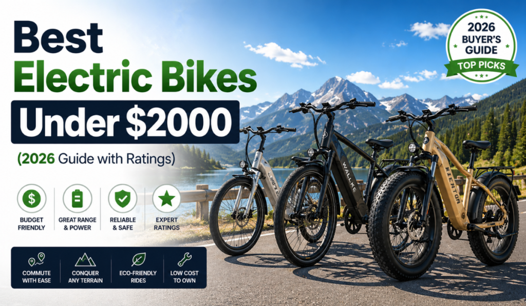 Best Electric Bikes Under $2000 (2026 Guide with Ratings)
