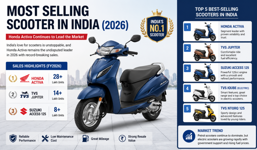 tranding scooter in india