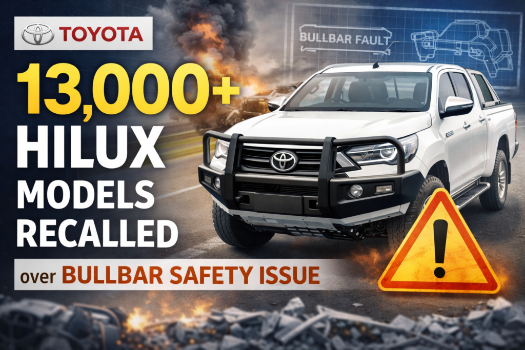 Toyota Recalls Over 13,000 HiLux Models Due to Bullbar Safety Concern