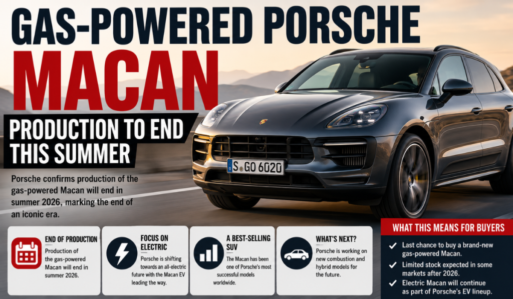 End of an Era Porsche Will Stop Making the Gas Powered Macan This Summer